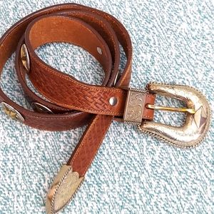 RE-LISTED - Nadim Lone Star Western Leather Belt